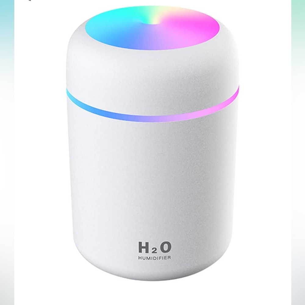 NEW White H2O Humidifier with LED Night Light